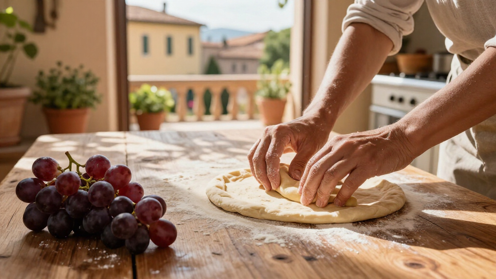 Schiacciata con l'Uva: Tuscany's Harvest Flatbread, Piece by Piece