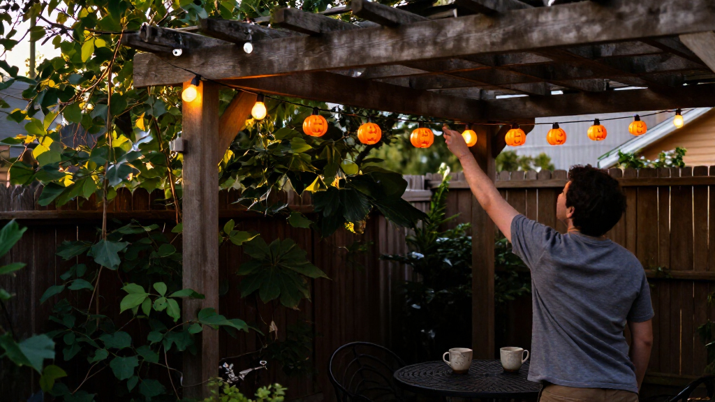 halloween outdoor string lights