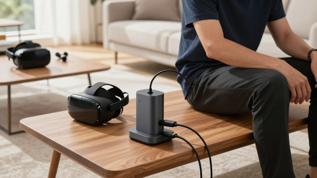 multi device charging station for vr setup