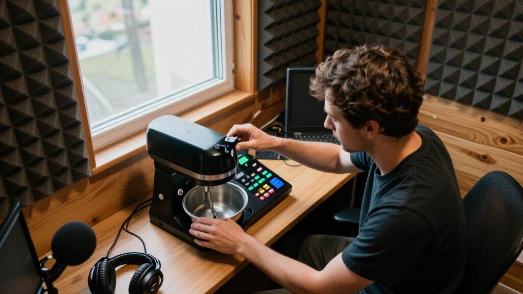 desk mixer for narration booth