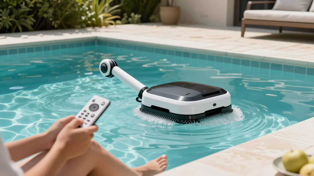 best pool skimmer robot with remote control