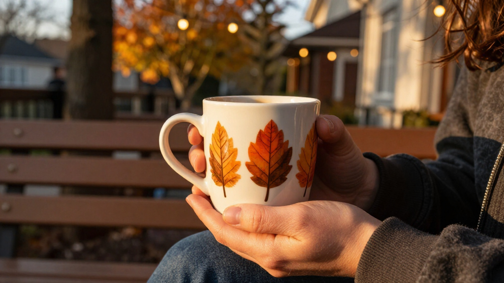 fall-themed coffee mugs
