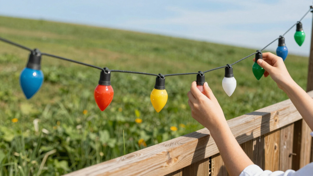 patriotic outdoor string lights