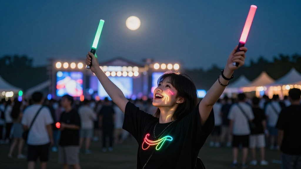 festival glow sticks