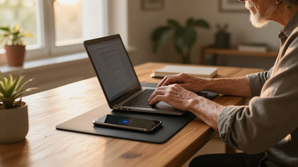 smart desk mats with wireless charging