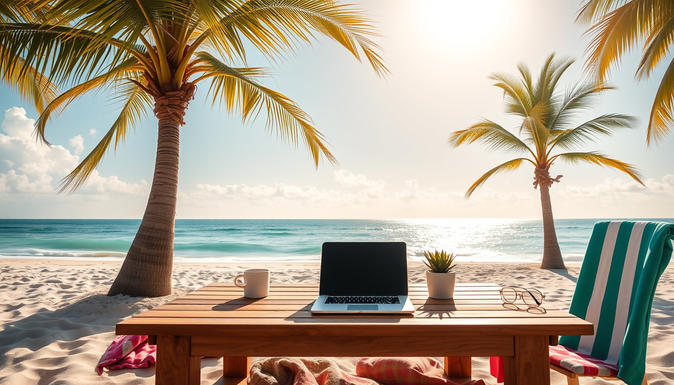The Ultimate Guide to Working Remotely From the Beach