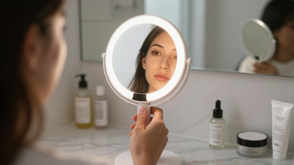 portable LED makeup mirrors