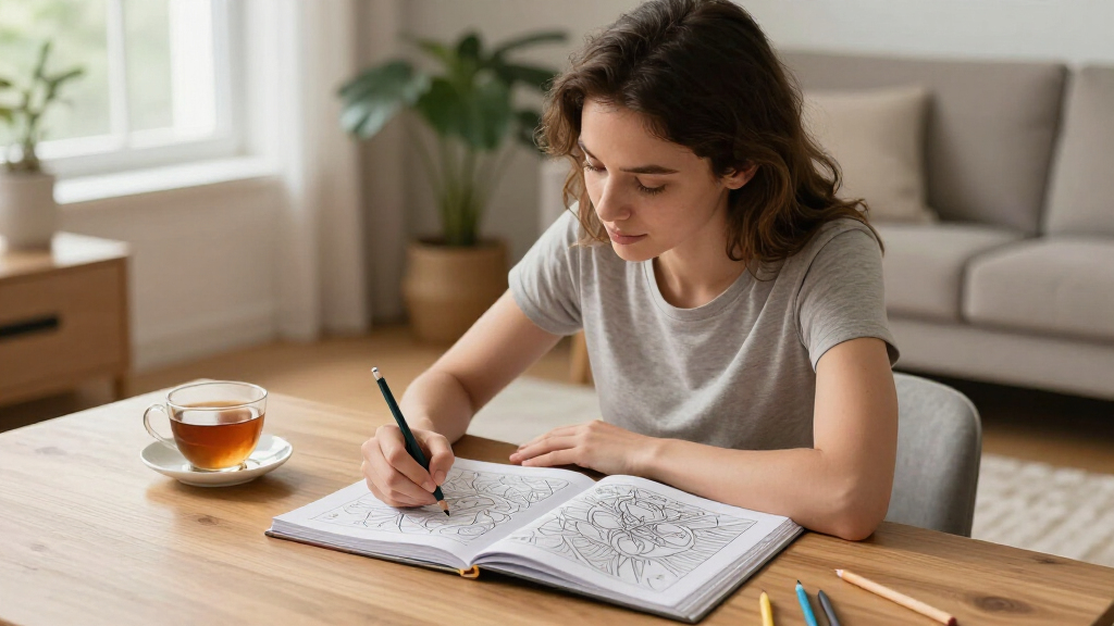 stress relief adult coloring books