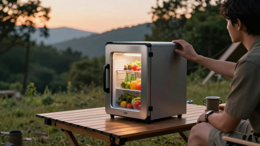 camping fridge 12v portable compressor