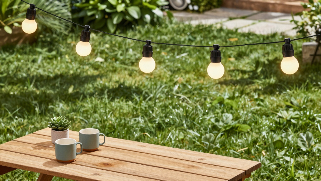 garden outdoor string lights