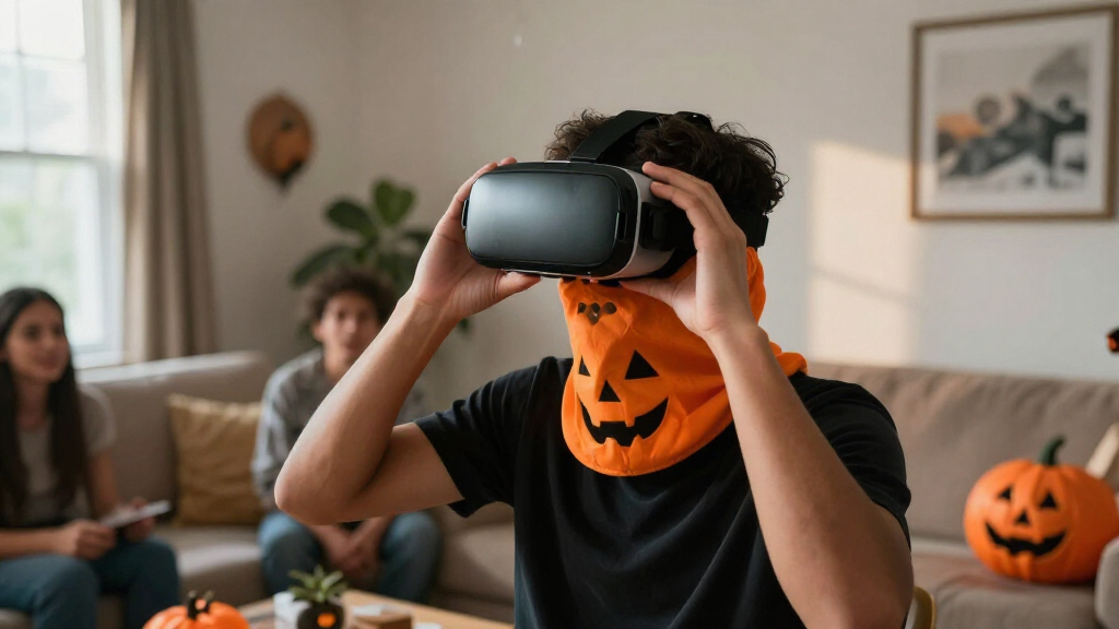 VR headset face covers for Halloween