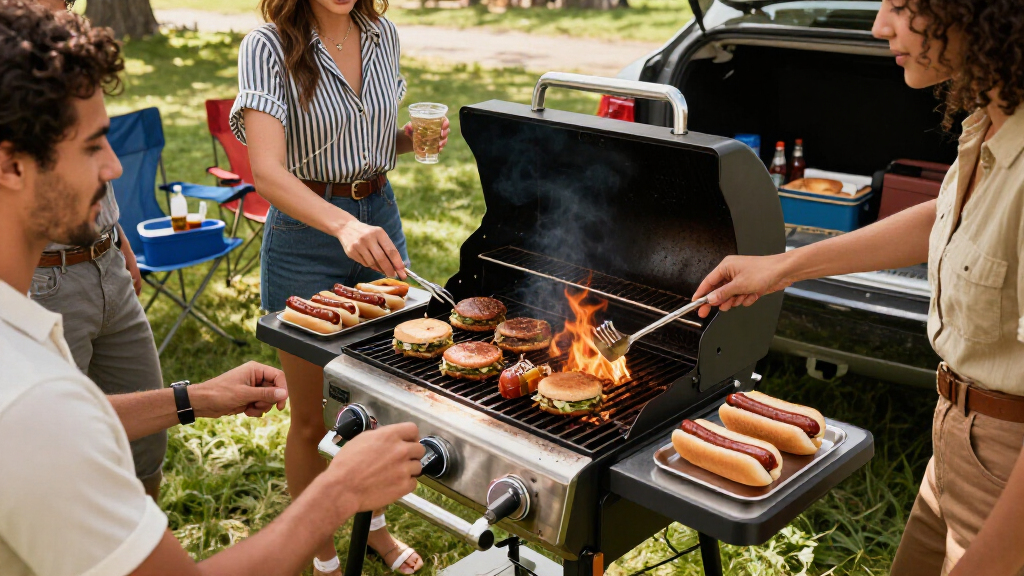NFL tailgating portable grills