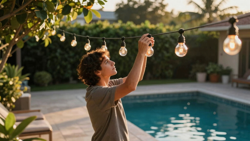 patriotic outdoor string lights