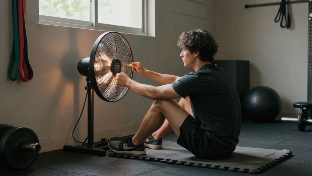 fan heaters for garage gym recovery zones