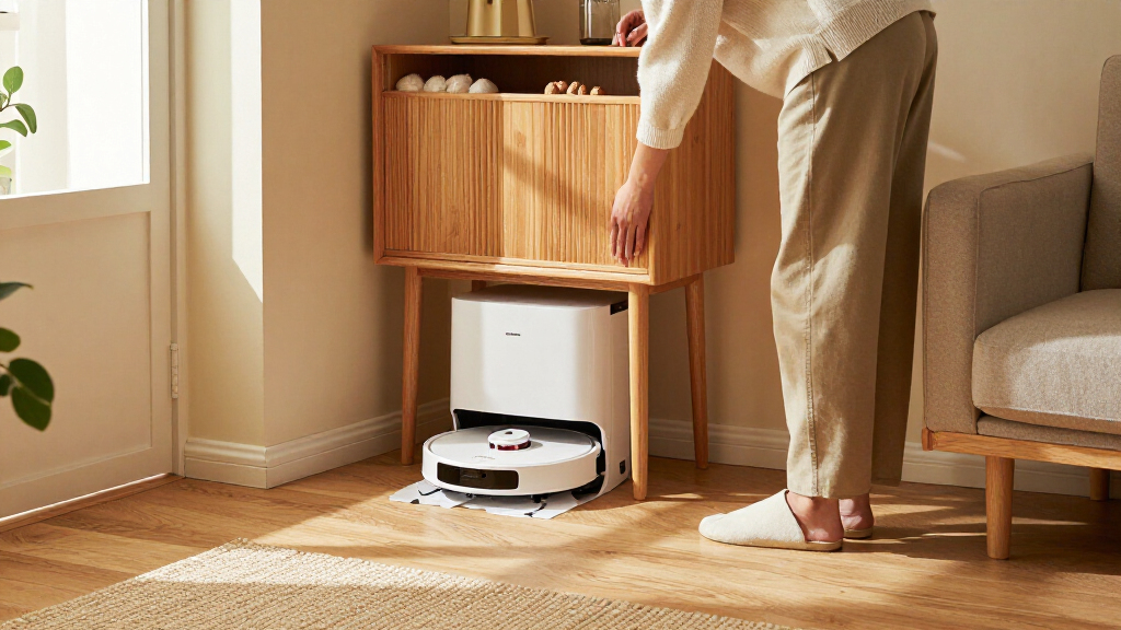 robot vacuum storage cabinets