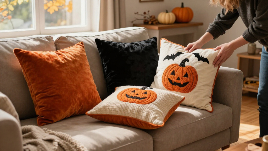 Halloween throw pillow covers