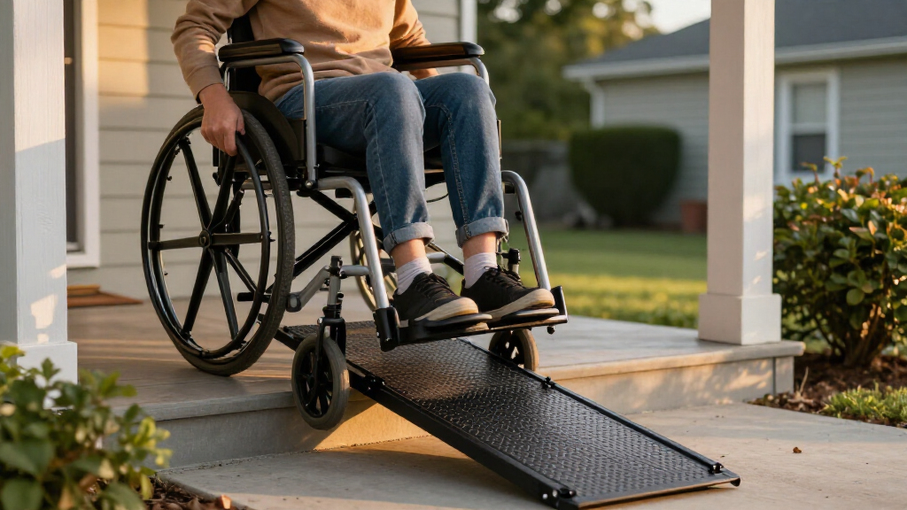 wheelchair ramp portable for home steps