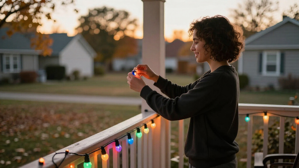 smart Halloween string lights