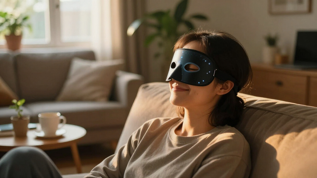 best led mask with eye protection