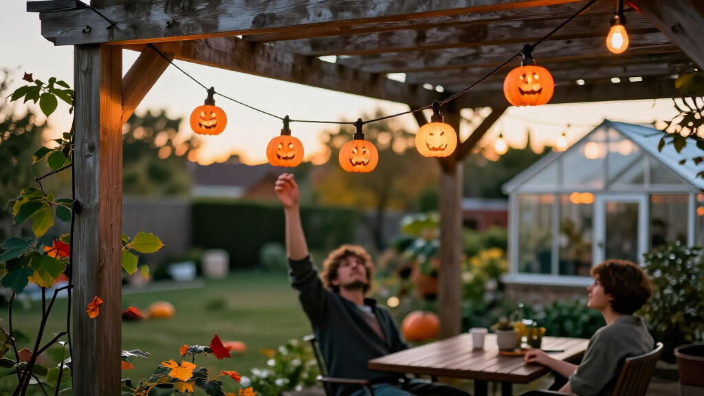 Halloween outdoor string lights