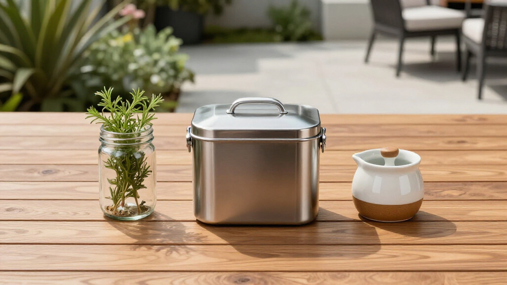 outdoor kitchen storage containers