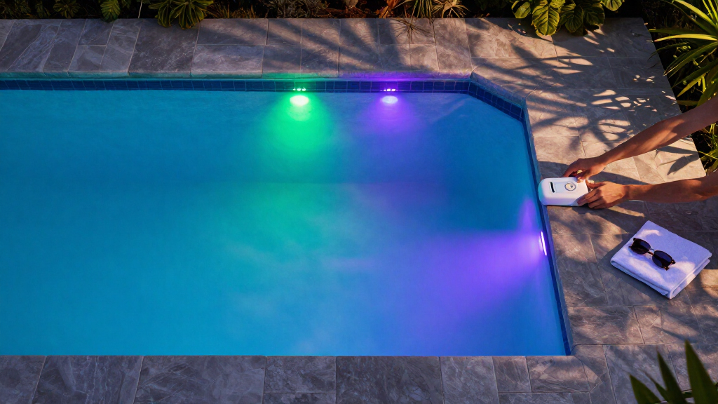 best LED pool lights color changing