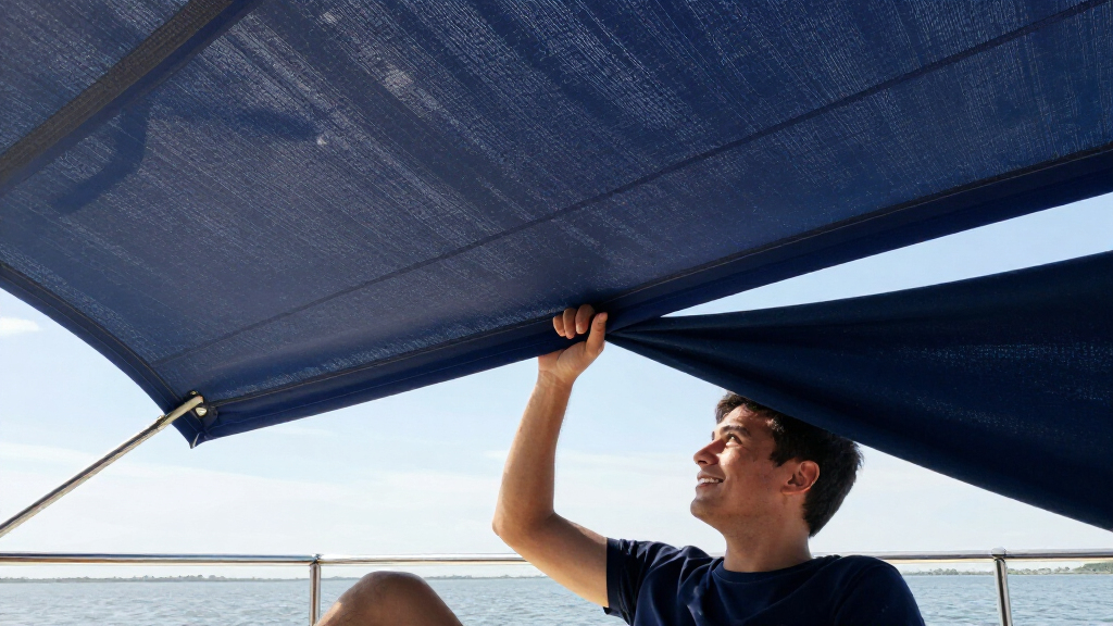 boat sun shade canopy system