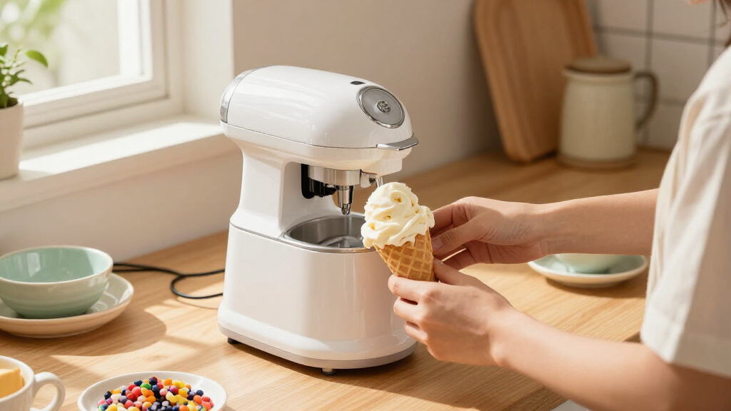 ice cream maker with compressor