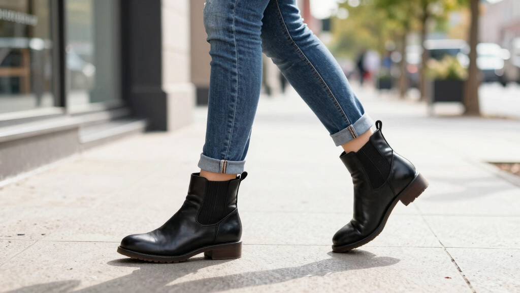 womens leather ankle boots