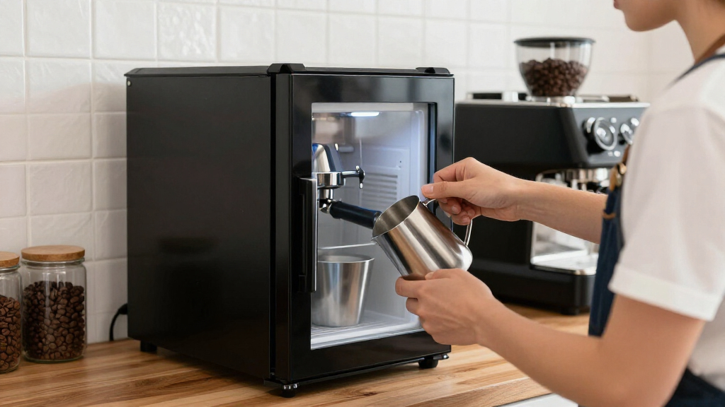 best compact fridge for espresso bar milk storage