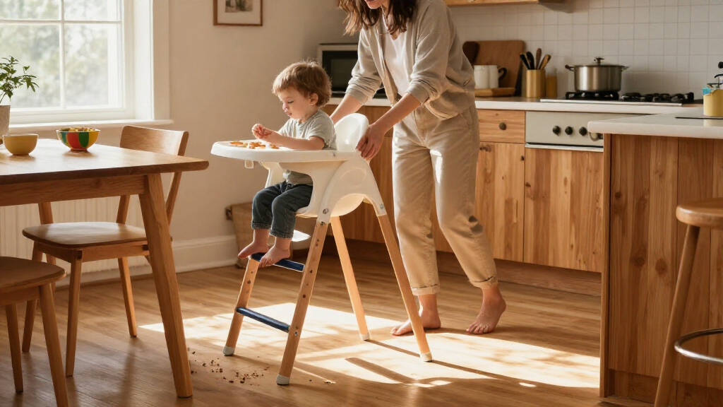 spacesaving high chair