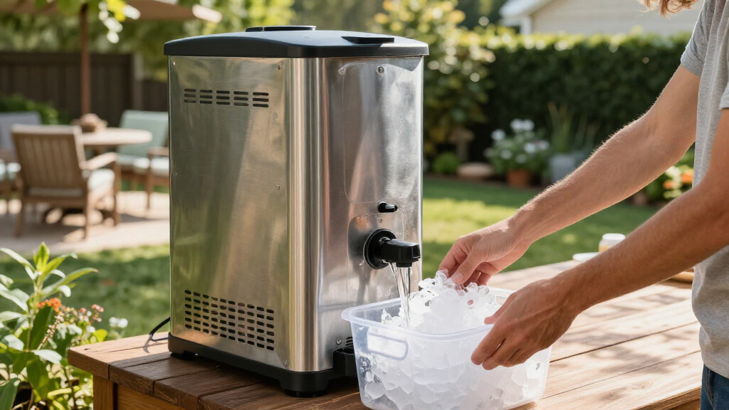 outdoor ice maker machine high capacity