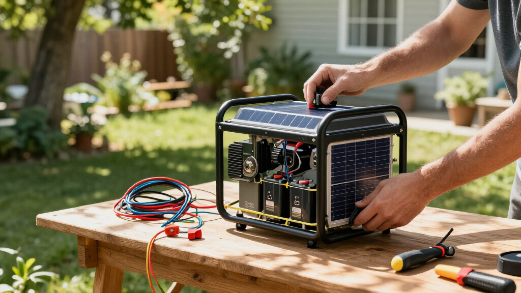solar-powered backup generators