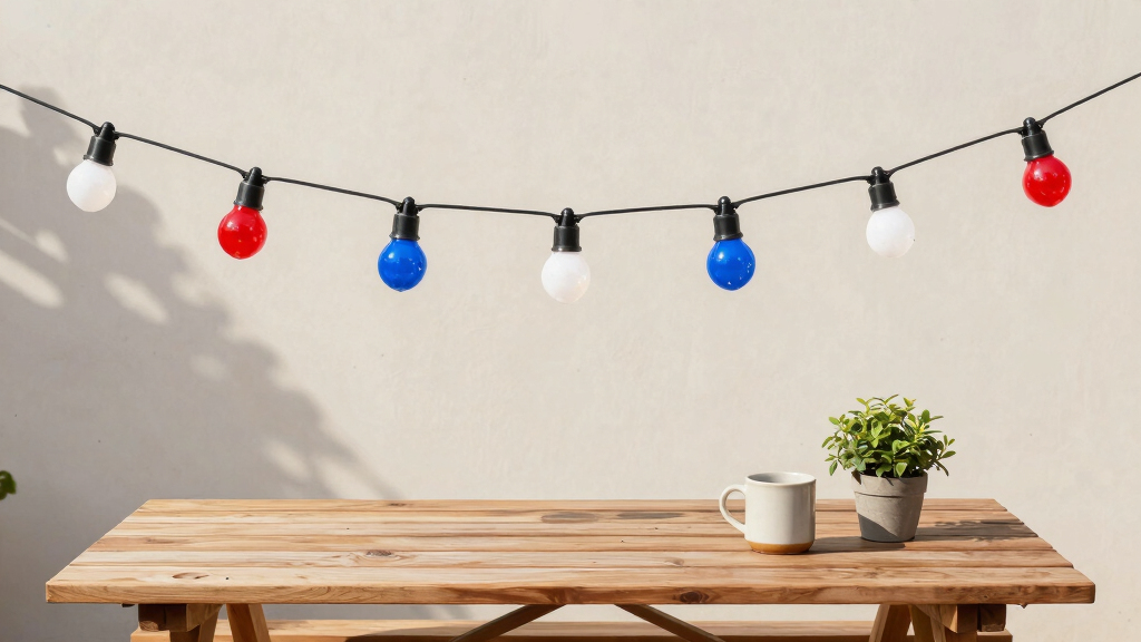 patriotic outdoor string lights