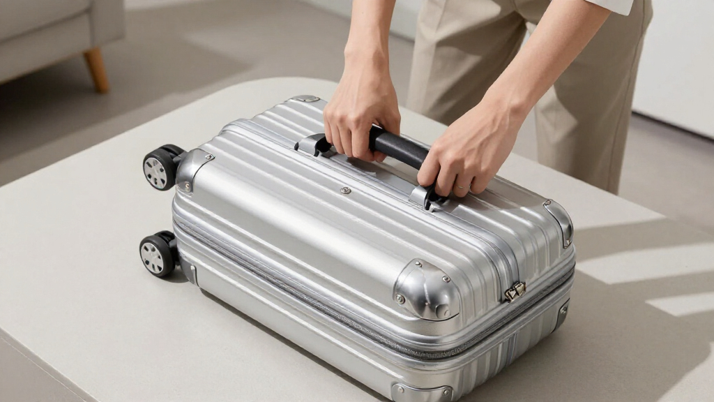 best aluminum carry on suitcase premium