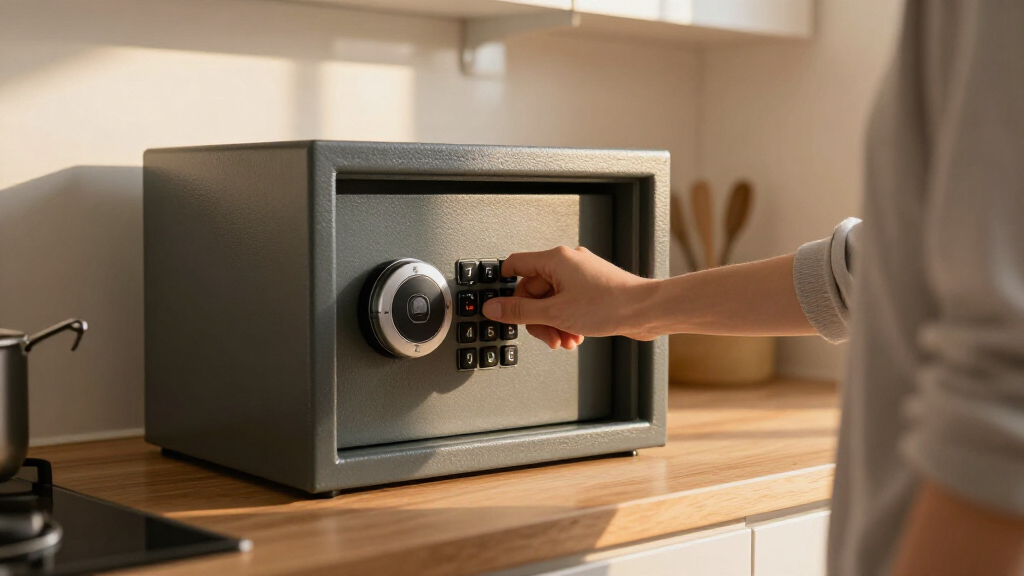 fireproof safe with biometric and keypad combo