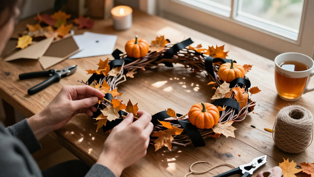Halloween wreath making kits