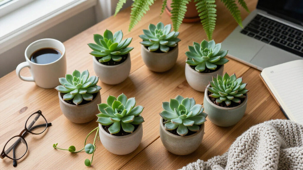 desk plant pots small