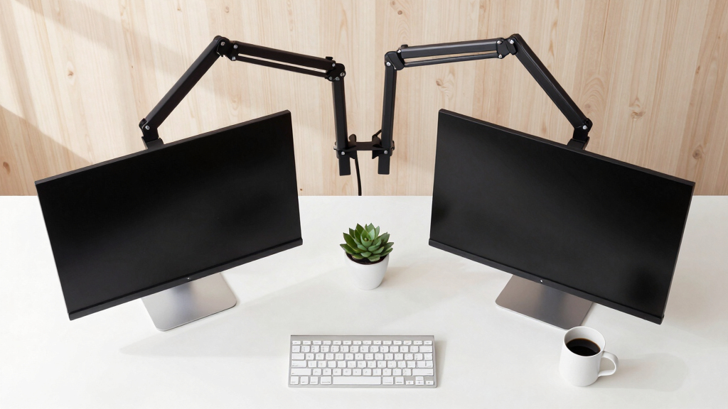 adjustable monitor arms for dual setups