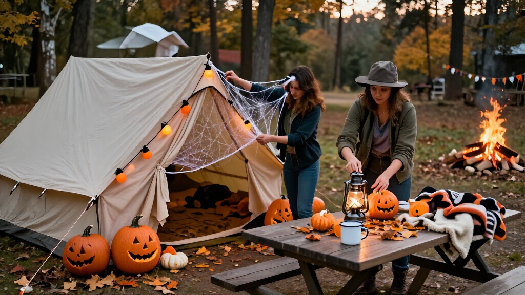 Halloween camping decorations