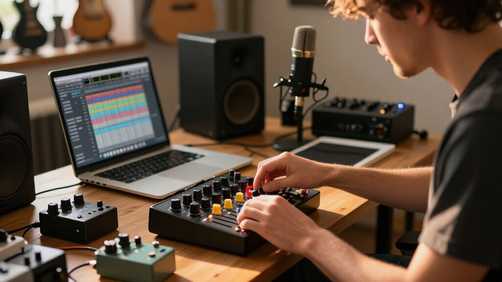 compact audio mixer for creators