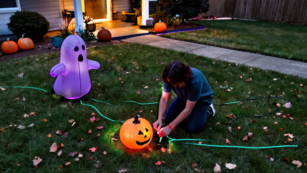 Halloween yard inflatables