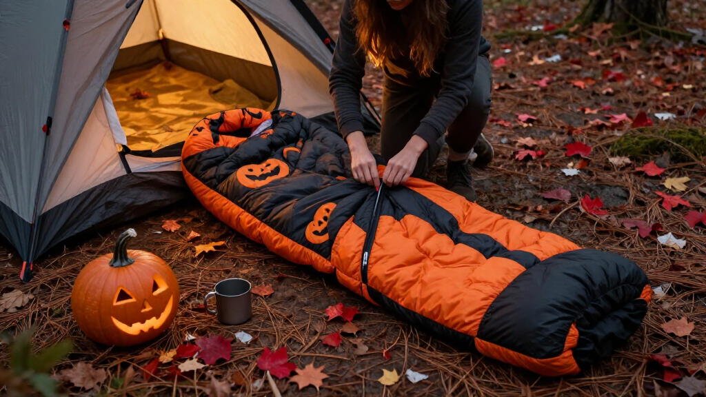 Halloween camping sleeping bags