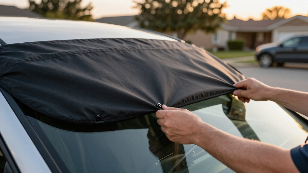 windshield frost guard magnetic cover