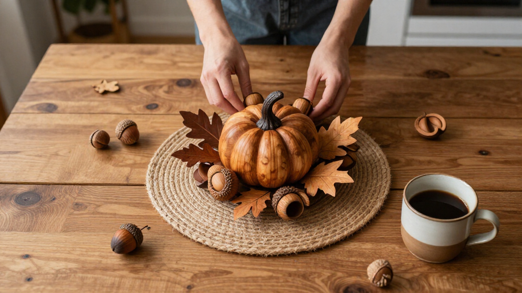 wooden thanksgiving centerpieces