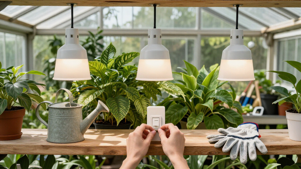 best hanging grow lights for greenhouses