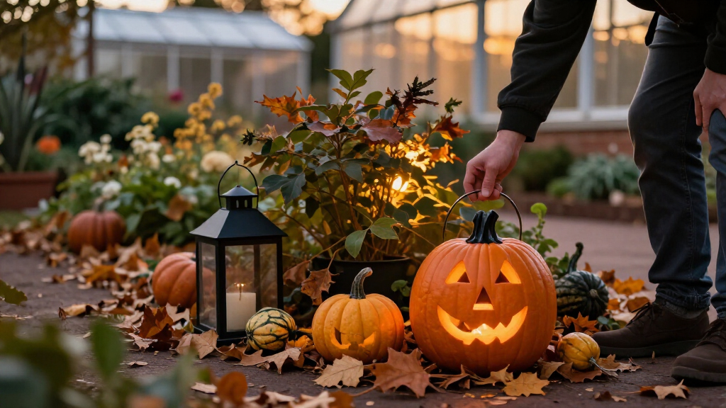 Halloween garden decorations