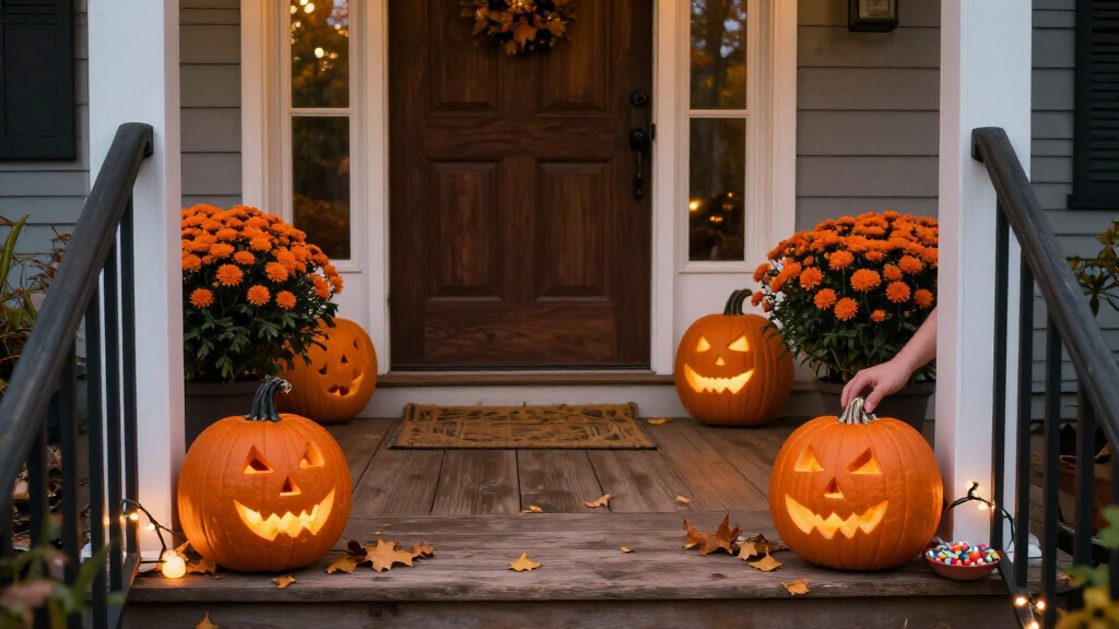 halloween porch decorations
