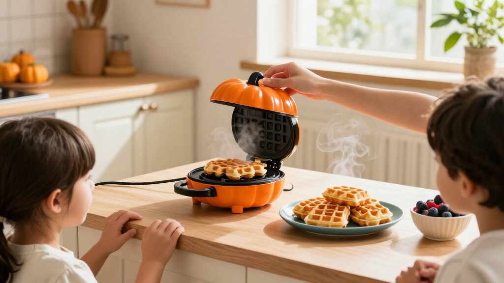 mini pumpkin-shaped waffle makers