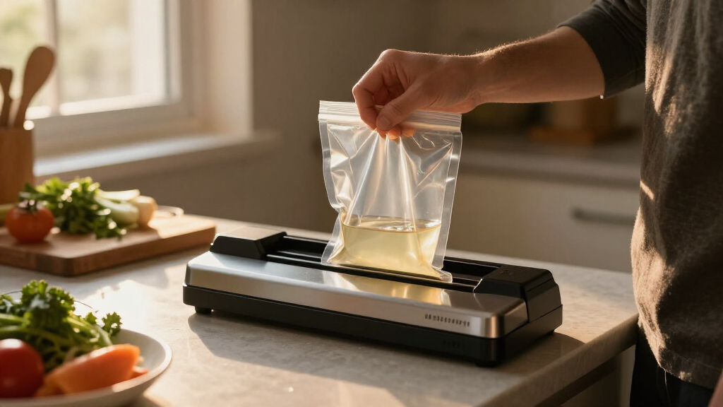chamber vacuum sealer for liquids
